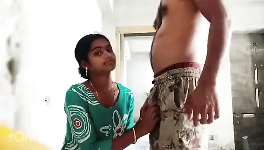 Session 21. Indian Desi Girlfriend and Boyfriend Sex at New Building with Face