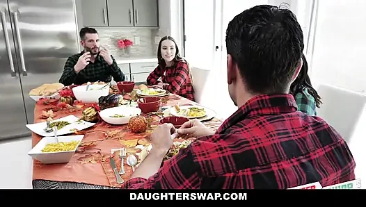 Cute Asian teen fucks her best friend`s Stepdad on thanksgiving