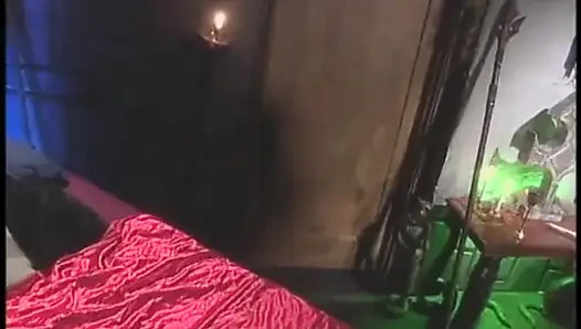 Sexy, horny brunette chick sucks a huge dick then gets her twat stretched