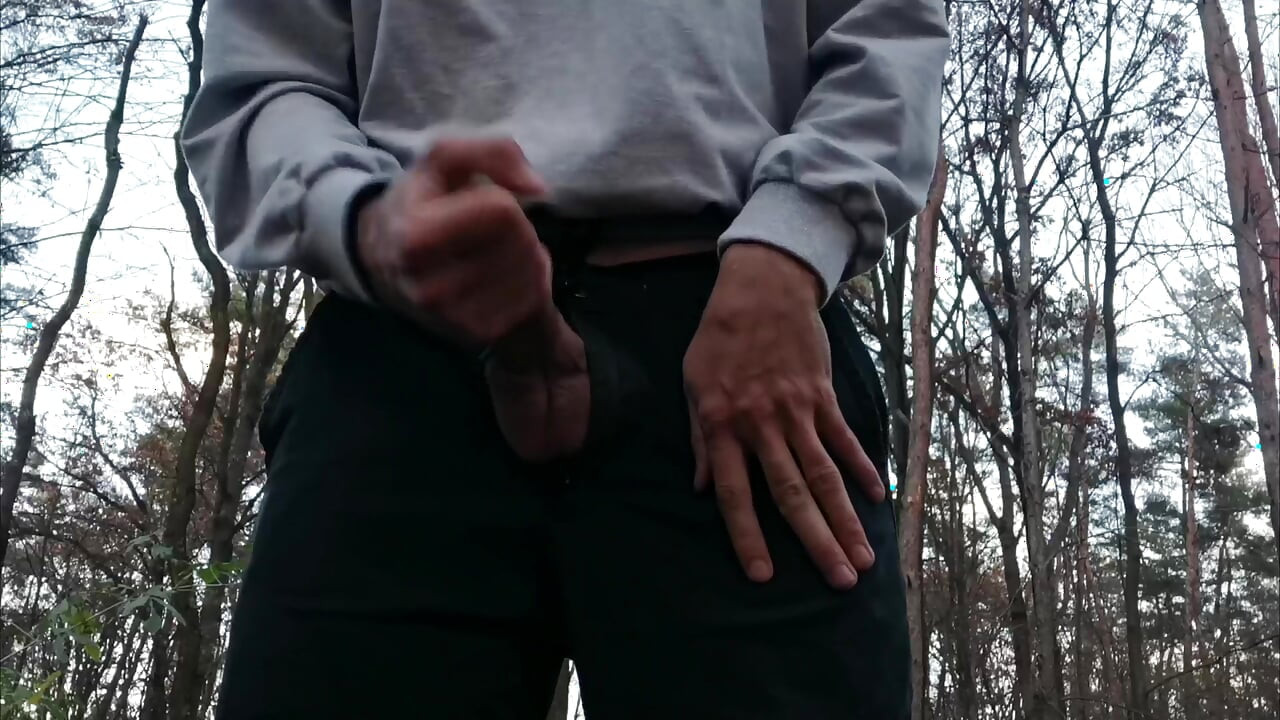 Jerking off in the forest Ukraine