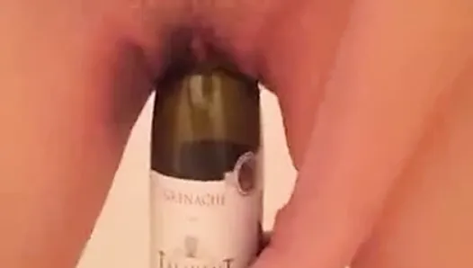 Bottle insertion masturbation 2