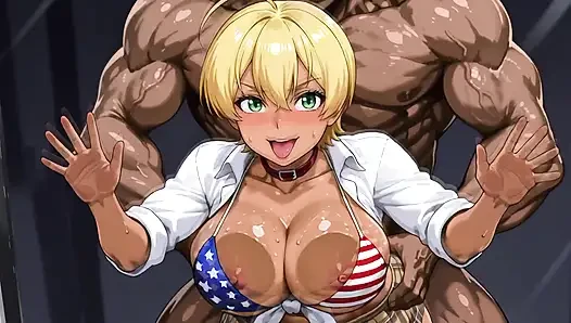 Darkshine (OPM) x Ikumi (Shokugeki)