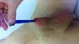 Part two of Pyrex blue urethral sounding.