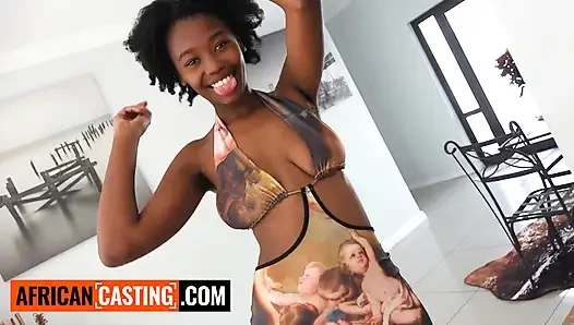 This innocent BLACK TEEN walked in pure... I exposed her wild side with one ROUGH fuck & FACIAL