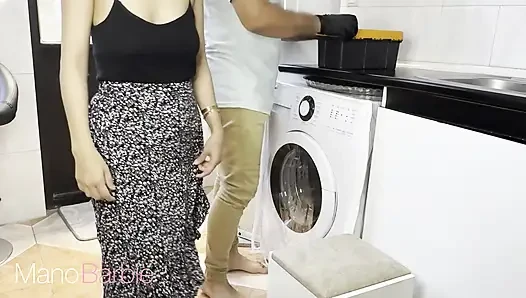 Persian RepairMan Fucked Alone HotWife For Payment
