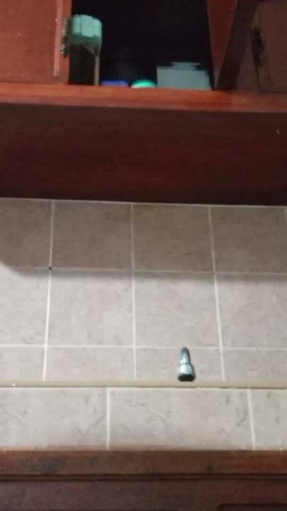 My mother-in-law in the kitchen shows transparent panty | Clip 1