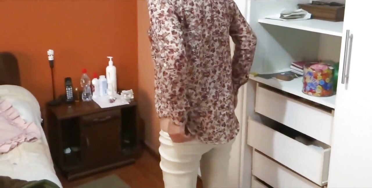 It Excites Me to Show Myself off in Front of My Stepson's Friends, Watching Them Jerk off