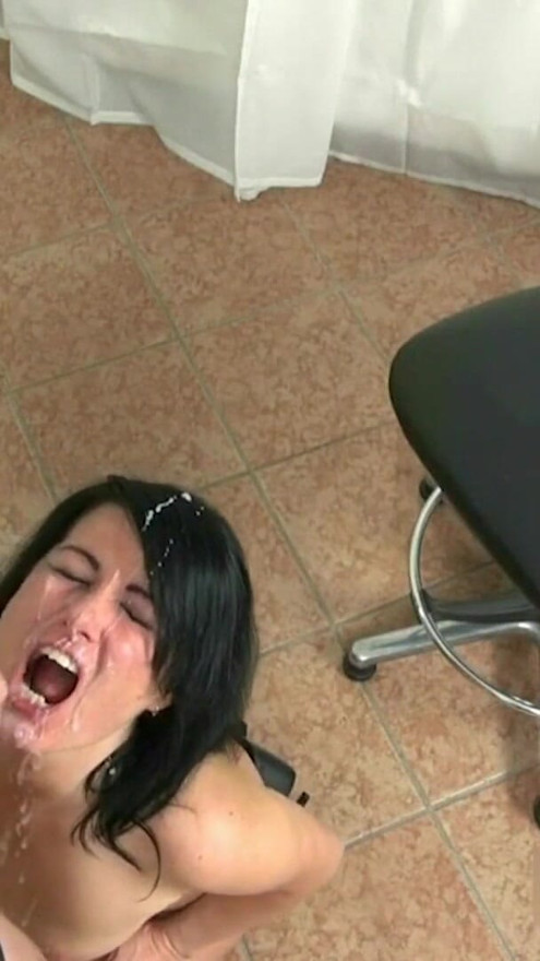 XXL MEGA CUMSHOTS! Liters of fresh sperm in the fuck face | Clip 1