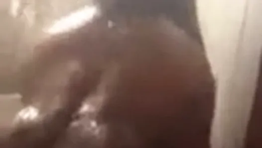 Big ass booty gets fucked hard in the shower