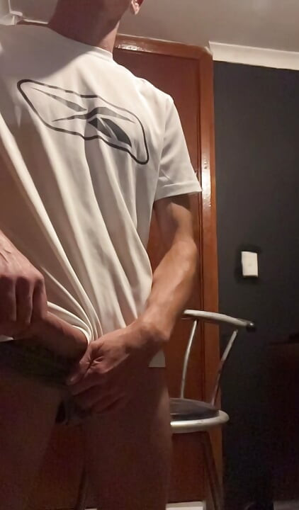 Mike stroking