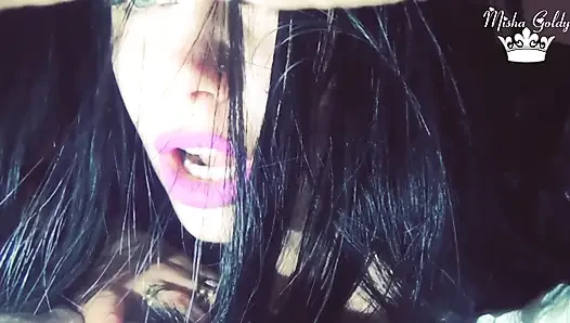Purple kisses and licks