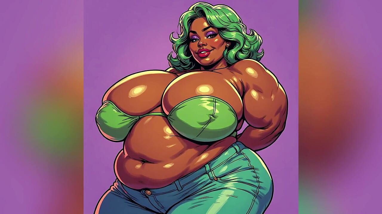 Chubby Black Women Art