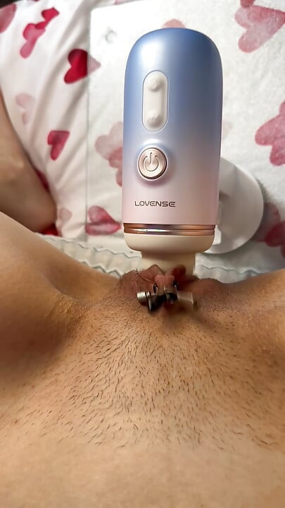 Máquina de follar, clip de coño, consolador