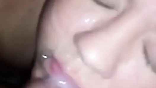 Kompilasi crot di muka istri