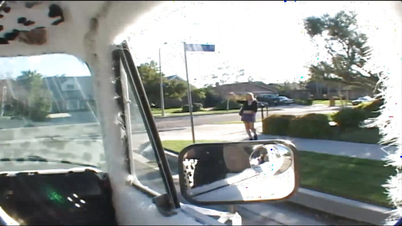 Sweet teen spreads her legs and gets fucked in ice cream truck