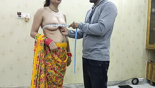 Hintli ateşli yenge terzi ustasıyla seks yapıyor Hintçe ses