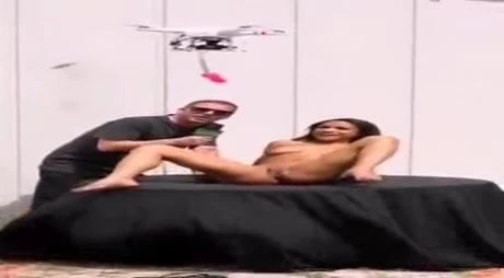 Drone fucks Latina