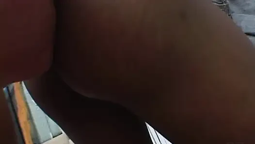 Black Teen Ashley Brooks Sucking White Cock