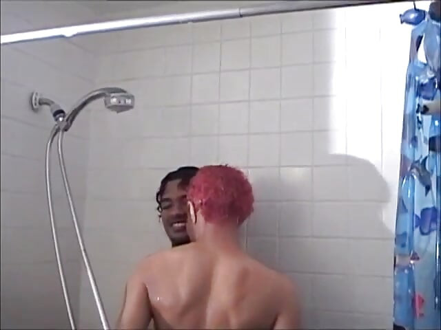 Black cock sucking in the bathroom