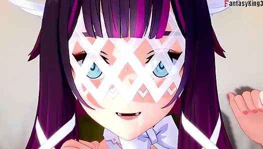 Columbina blowjob - Genshin Impact