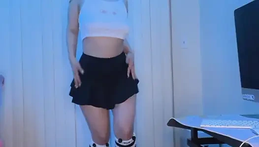 Heiße strebsame asiatin gibt handjob und blowjob für zusätzlichen kredit, riesige GESICHTSbesamung