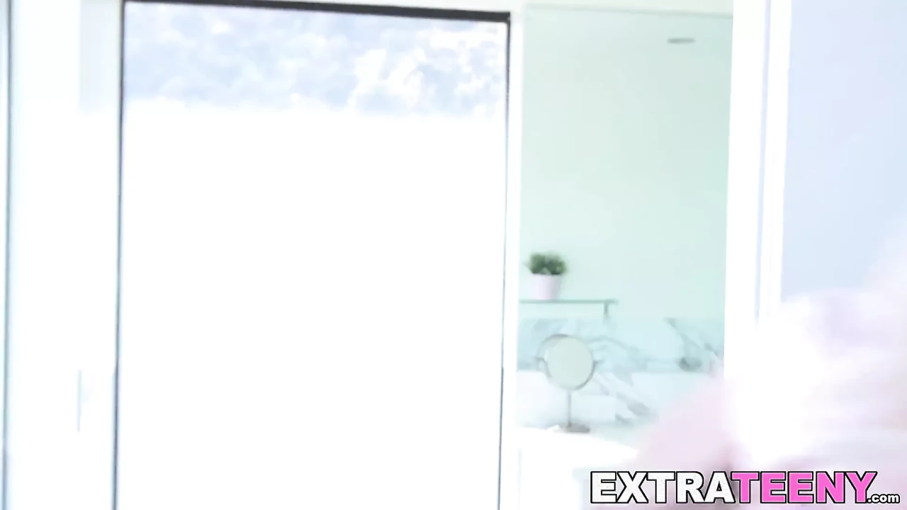 Tiny blonde teen Kate Bloom cum sprayed after doggystyle