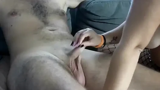 Blowjob und handjob. Muschi fisting
