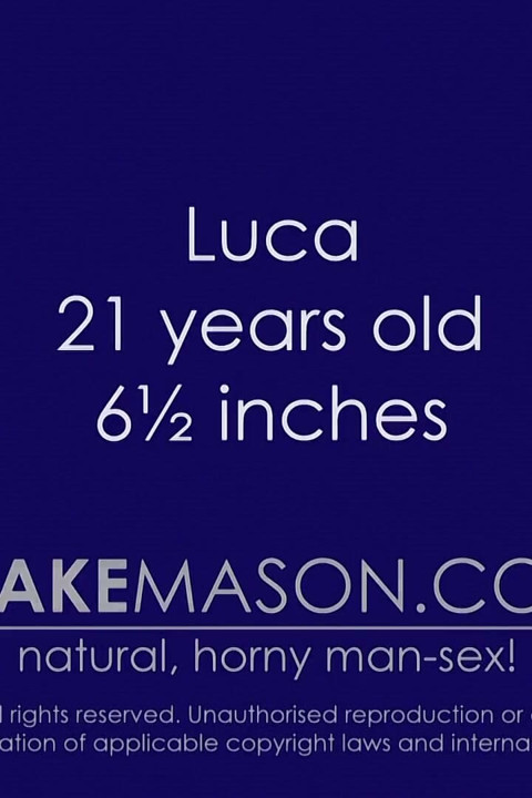 Bi Italian Stud Luca Likes Cock - a Lot!