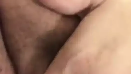 Ashley Madison slut rubbing her clit one
