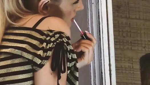 Blondes Loves Cocks Scene-2_sexy Busty Blonde MILF Enjoys Having Her Feet Filled with Semen