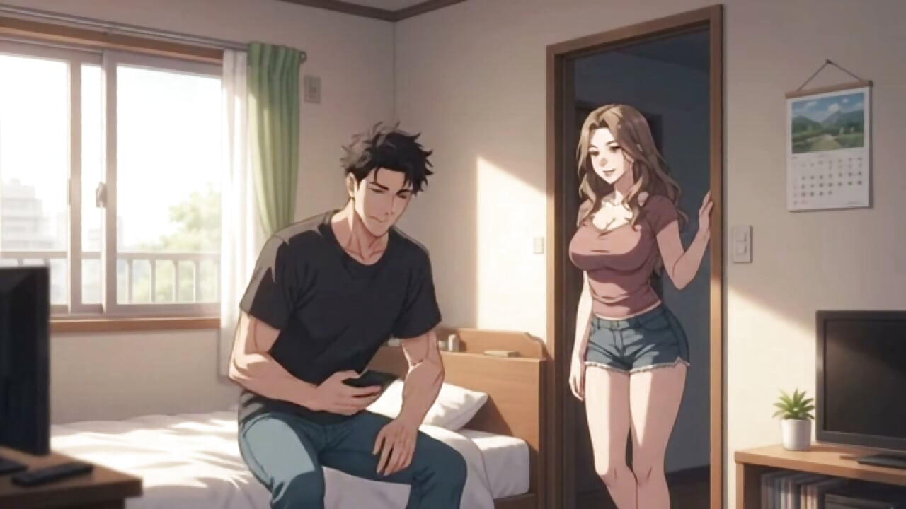 Roommate’s Girlfriend Walked In and seduce me to fuck her