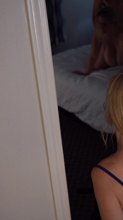 Peeking Roommate has a wet fantasy with captions | Clip 2