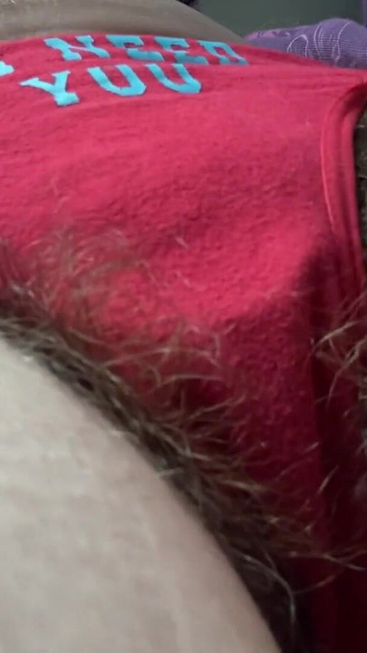 Iconic moment from "10 minutes of hairy pussy in your face"
