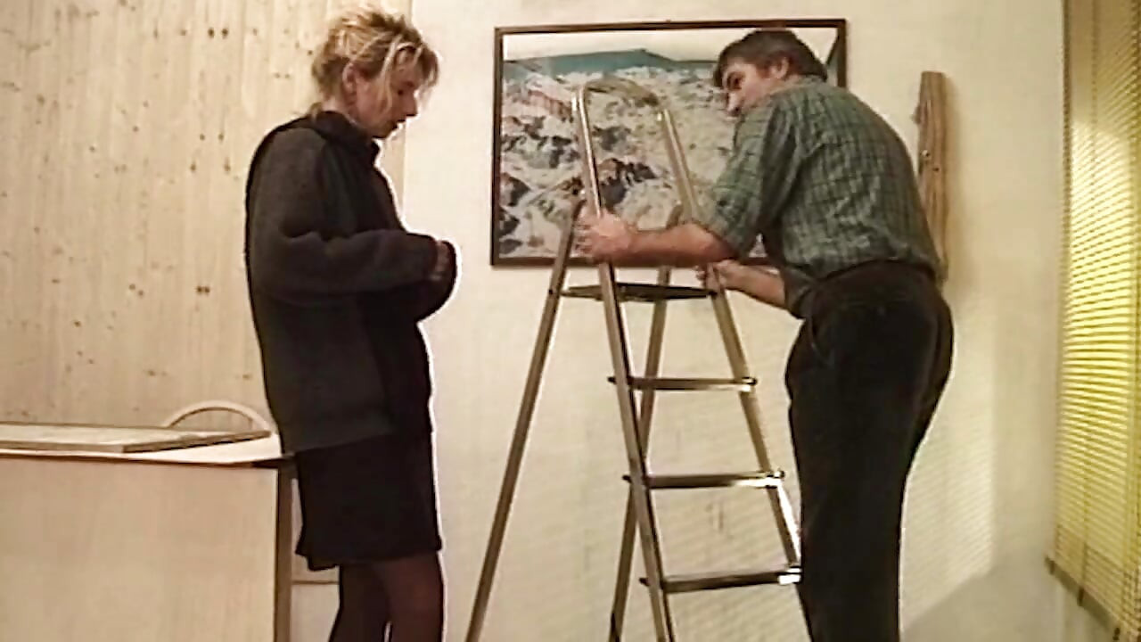 Mature Blonde MILF Fingered and Fucked Hard in Stockings