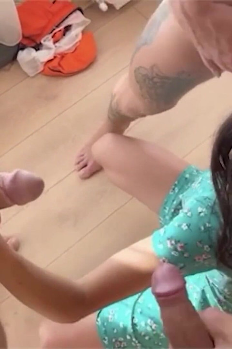 Teenie Bukkake Cumwalk - 18yo Covered in Cum Walking