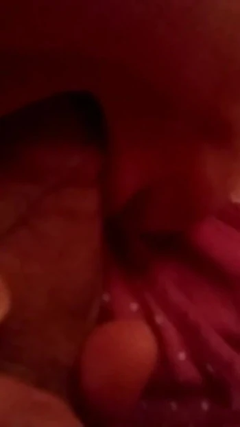 Powerful moment from "Wife bites a dick + handjob and facial"