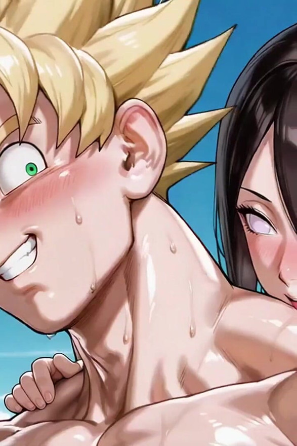 Goku - Ssj (db) X Hanabi (naruto)