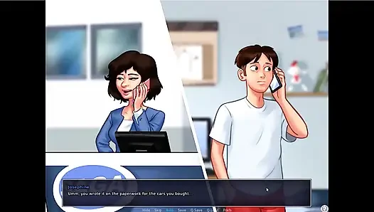Kisah musim panas - josephine nyepong kontol johannes di belakang meja ... Johannes ngentot sama tina