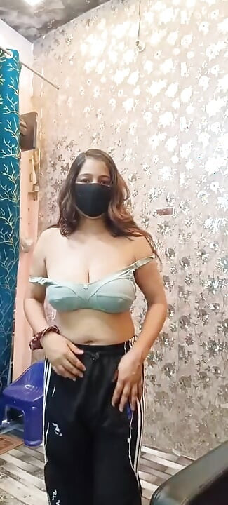 Hot desi chubby girl undressing hot pussy rubbing and boob pressing