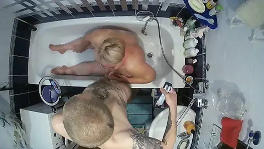Golden Rain on Tits and Cock Sucking