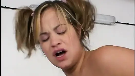 Guy Plows Tight Young Babe's Juicy Ass and Pussy