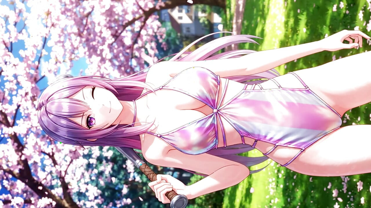 美しいアニメ少女たちのジョイフルデイズ18+:桜テニス3DアニメAI生成