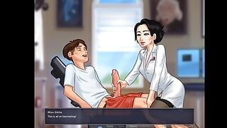Todas as cenas de sexo com professor de ciências - buceta apertada - professora estudante - jogo pornô animado