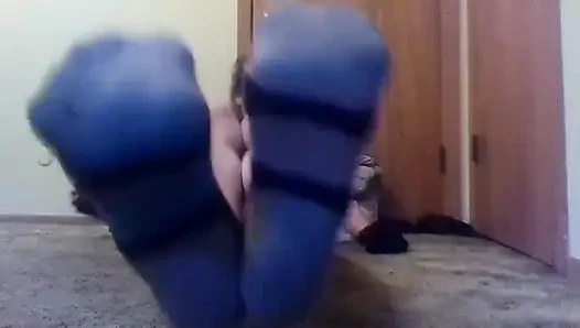 Showing off Socks and Booty