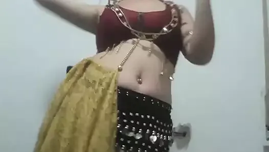 sexy blonde argentinian belly dancer