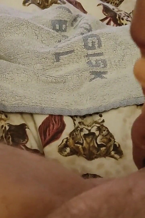 Lying in Bed and Playing with My Cock and Waiting for a Wet Hole to Put My Cock in