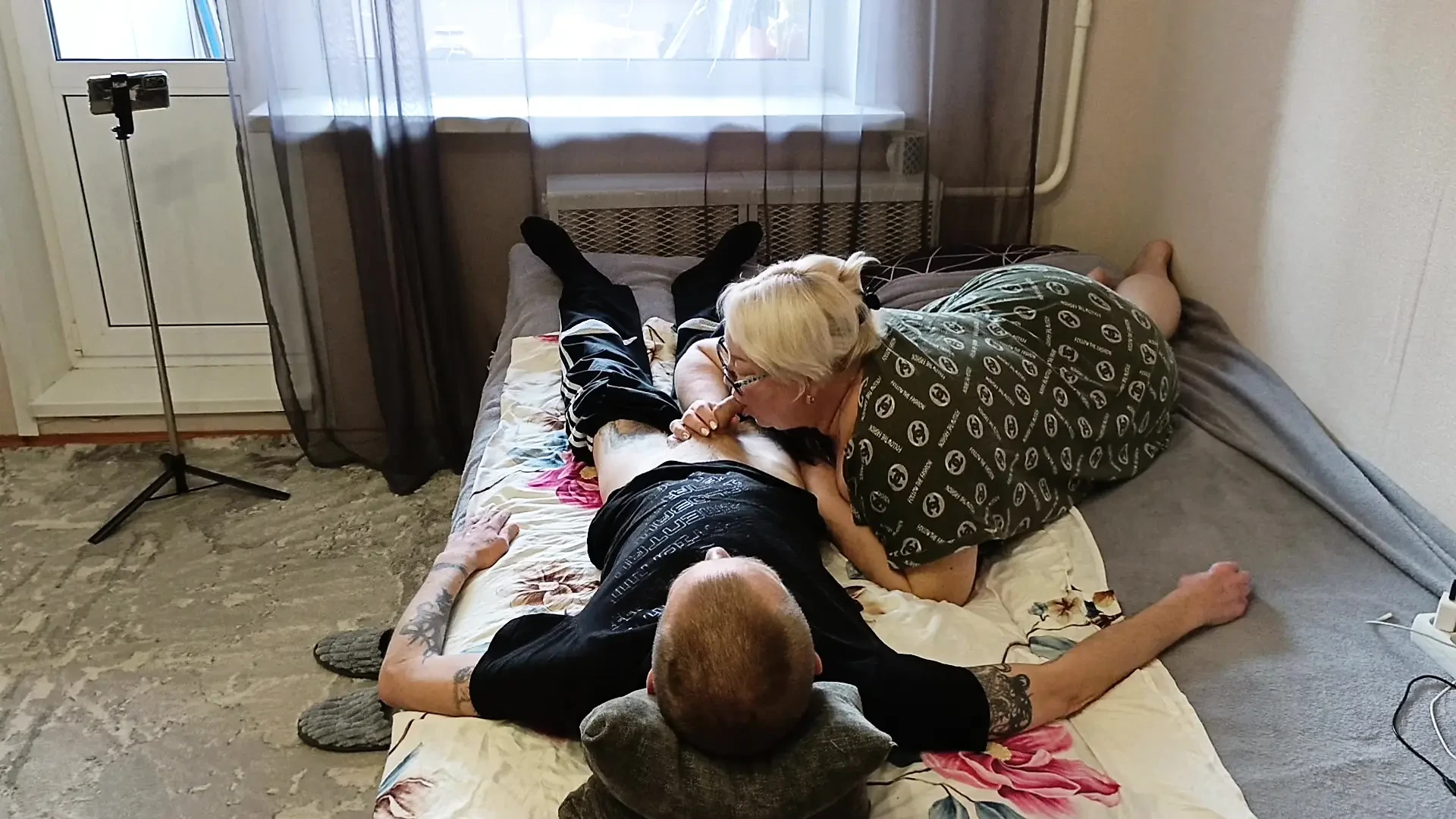 Neighbor sucks out every last drop of cum