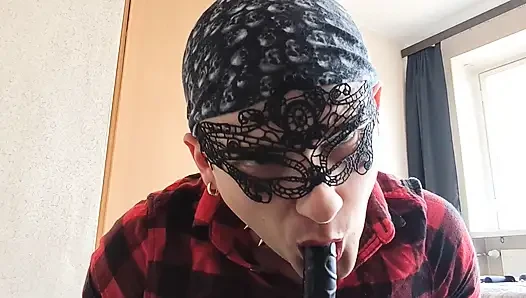 Jerking off, Sucking and Savoring Cum