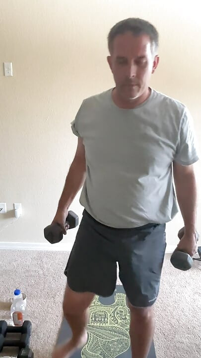 Stretching and lifting weights