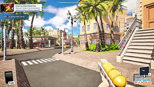 Gameplay raksasa waifu wash simulator bagian 1 - pekerjaan pembersihan pertama untuk vellory